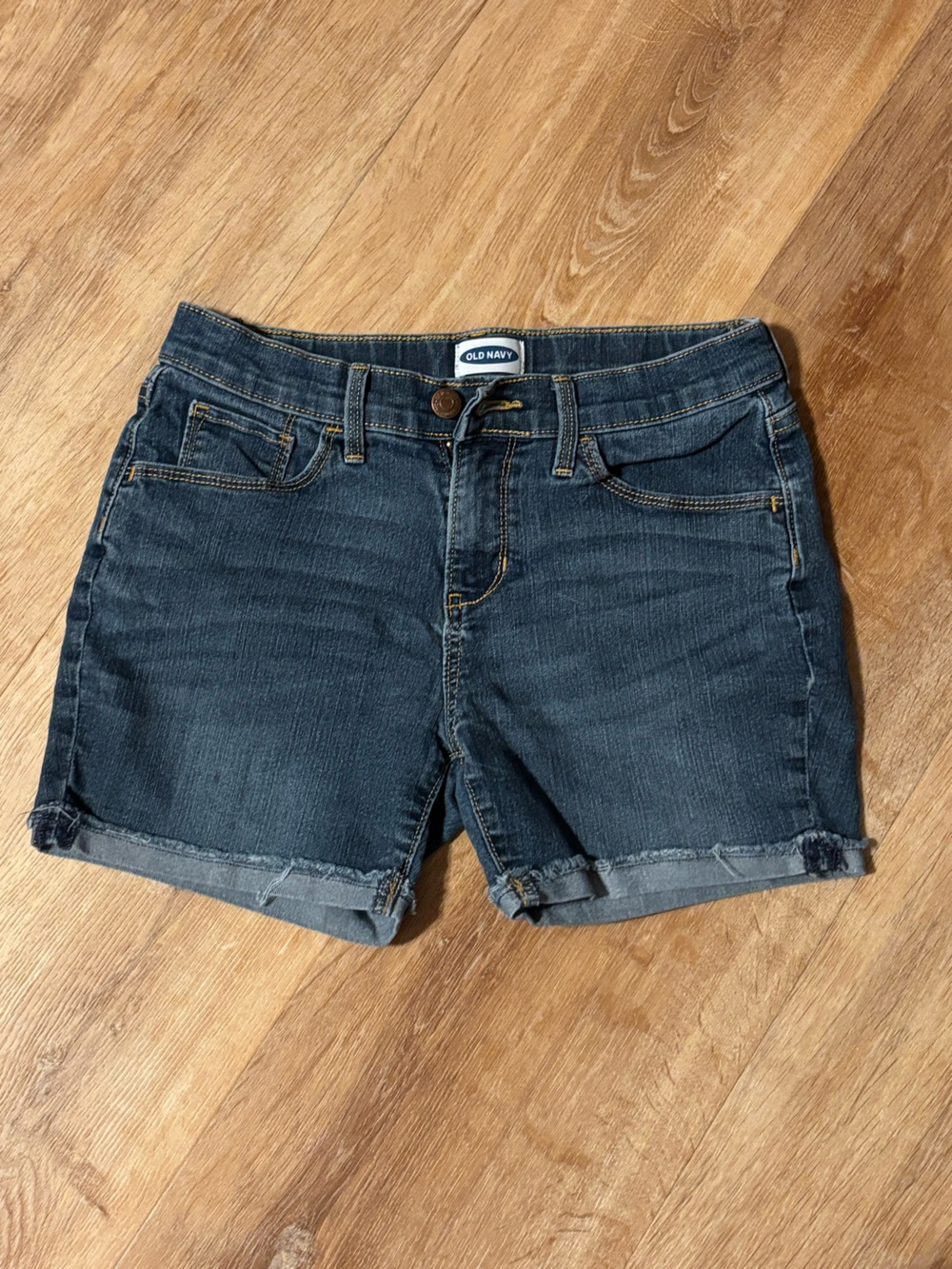 Kids 14 XL stretchy Old Navy Dark Wash Denim Shorts adjustable waist *2for 20*